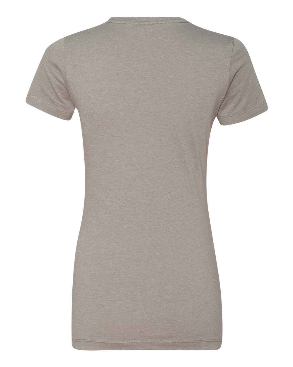 Rear View of Stone Grey Women’s CVC T-Shirt - 6610