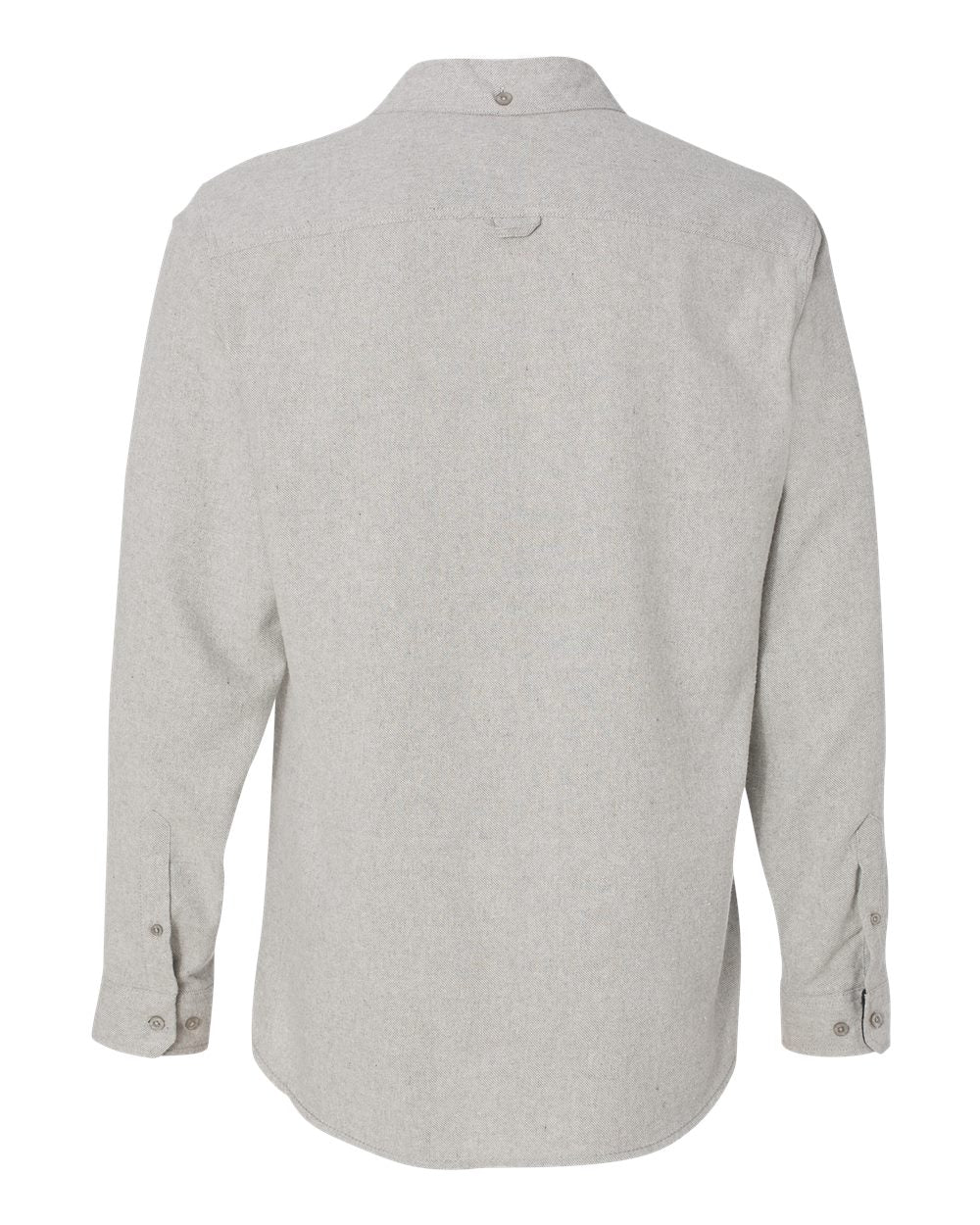 Rear View of Stone Solid Flannel Shirt - 8200