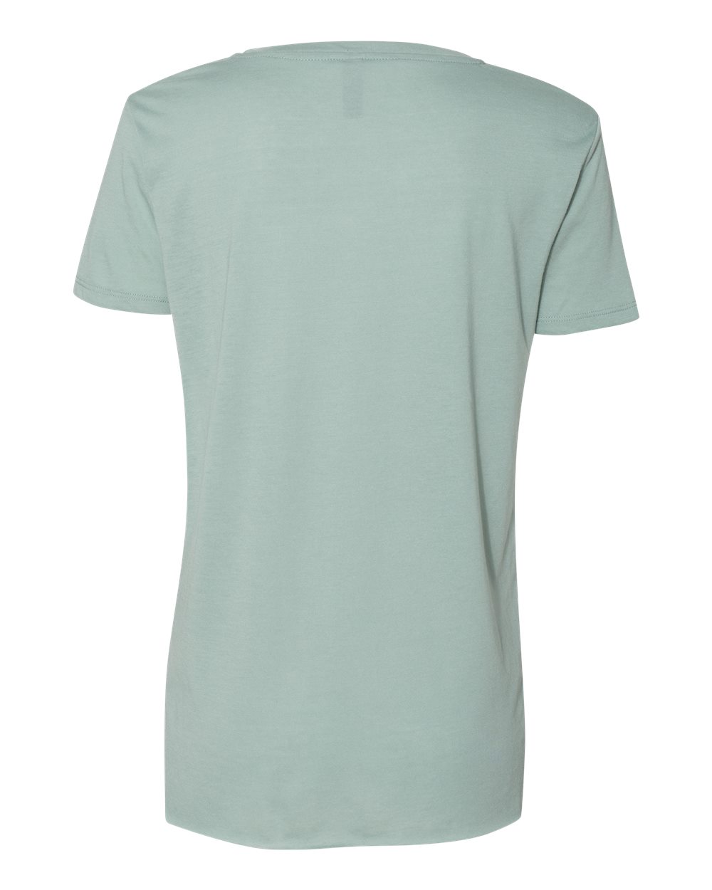 Rear View of Stonewash Green Women's Festival Scoop Neck T-Shirt - 5030