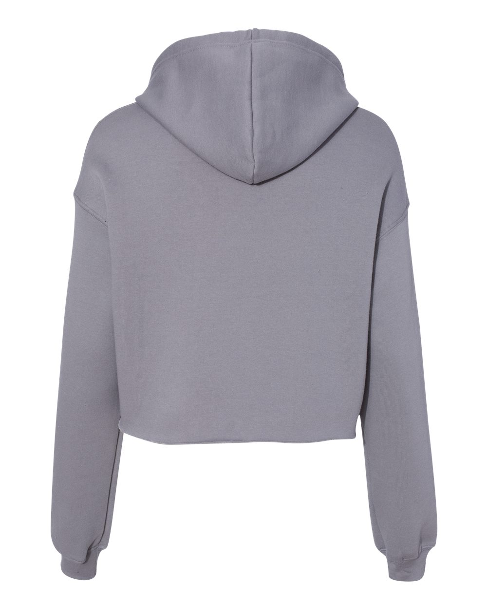 Rear View of Storm Women's Crop Fleece Hoodie - 7502