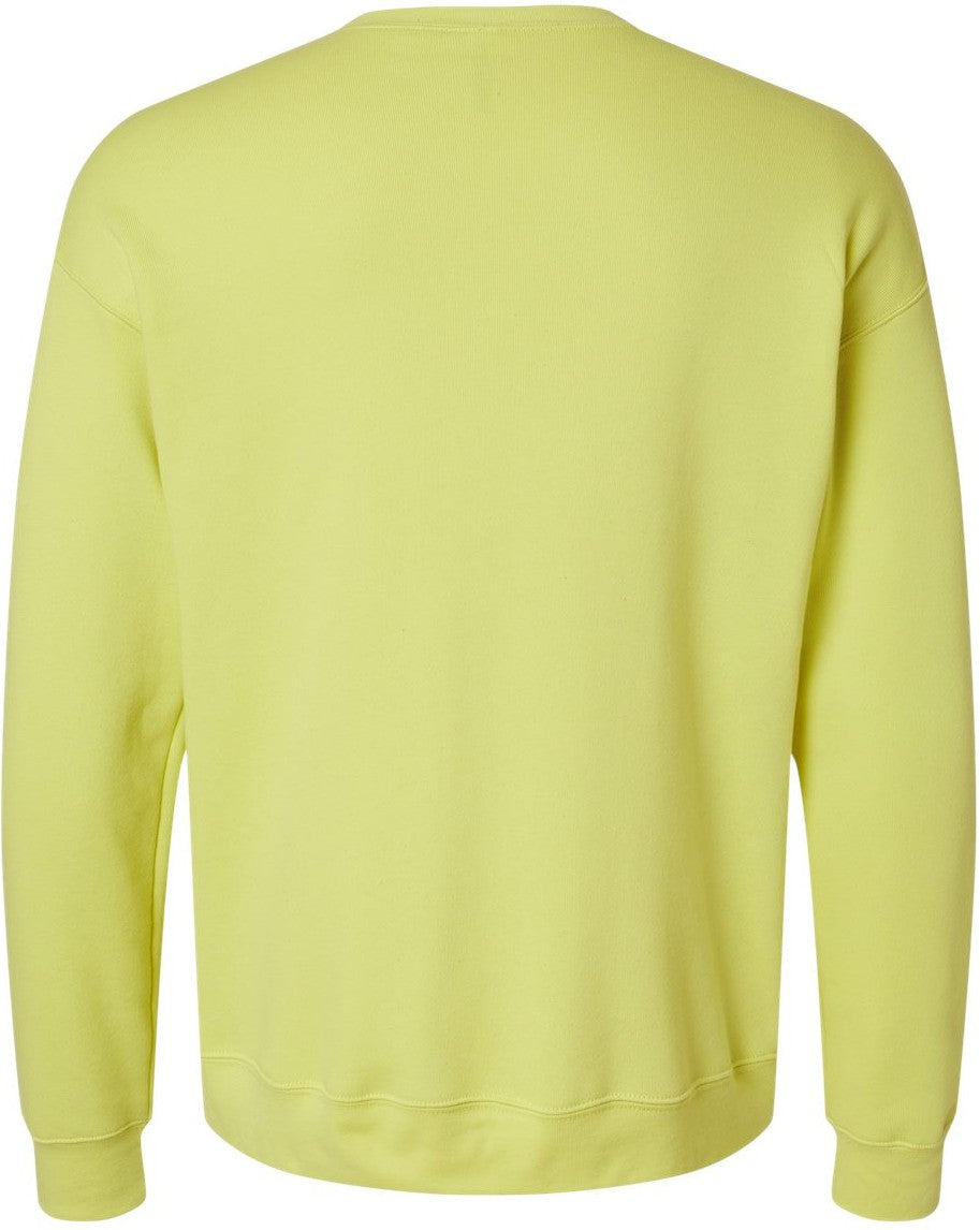 Rear View of Strobe Sponge Fleece Drop Shoulder Crewneck Sweatshirt - 3945