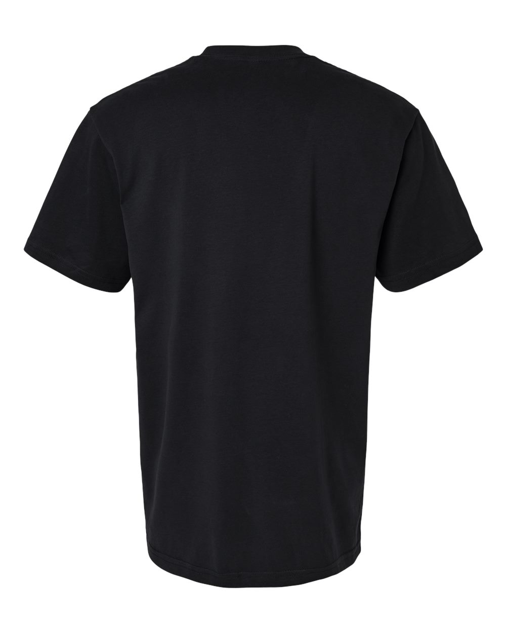 Rear View of Sueded Black Sueded Cloud Jersey Tee - 5389