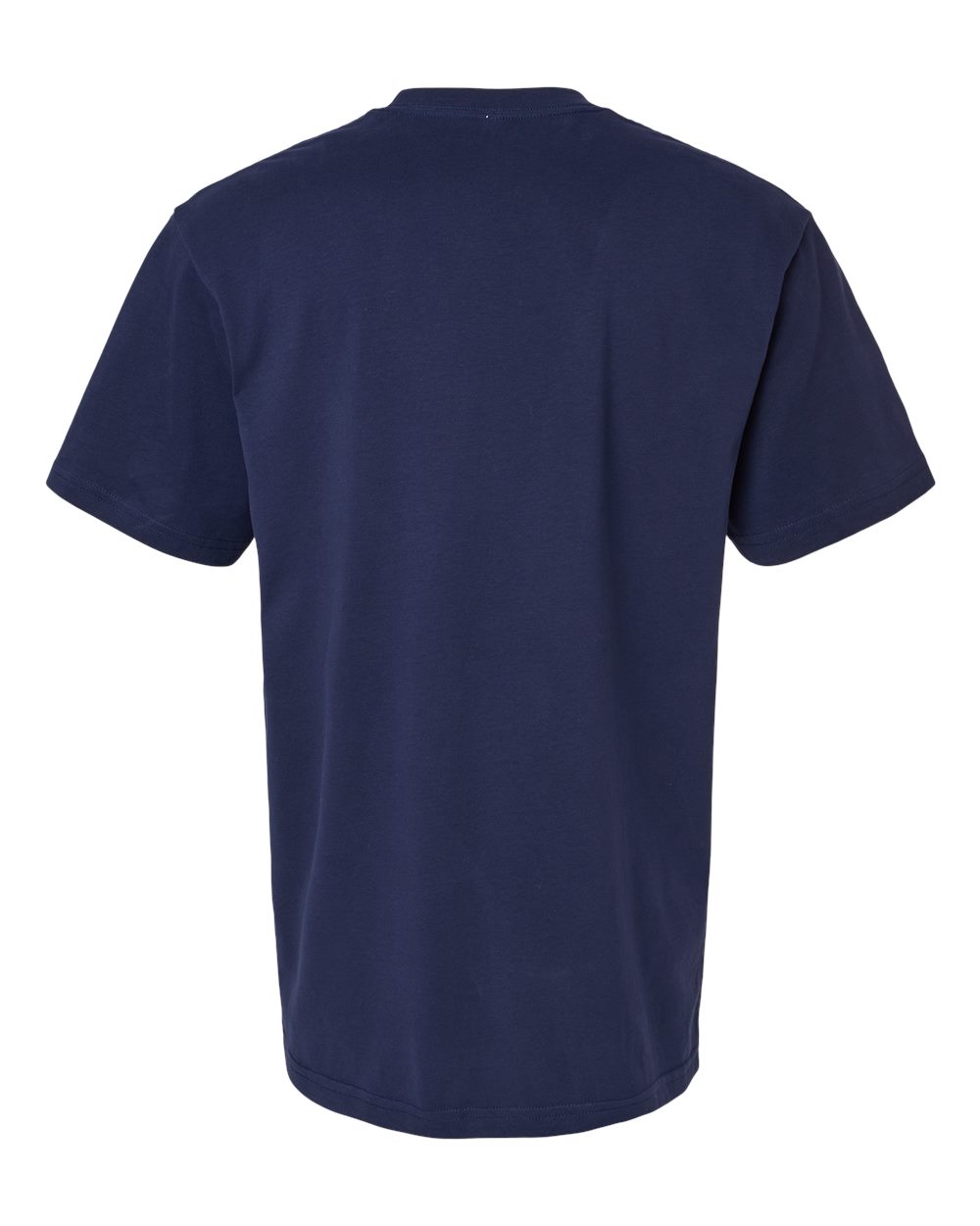 Front View of Sueded Navy Sueded Cloud Jersey Tee - 5389
