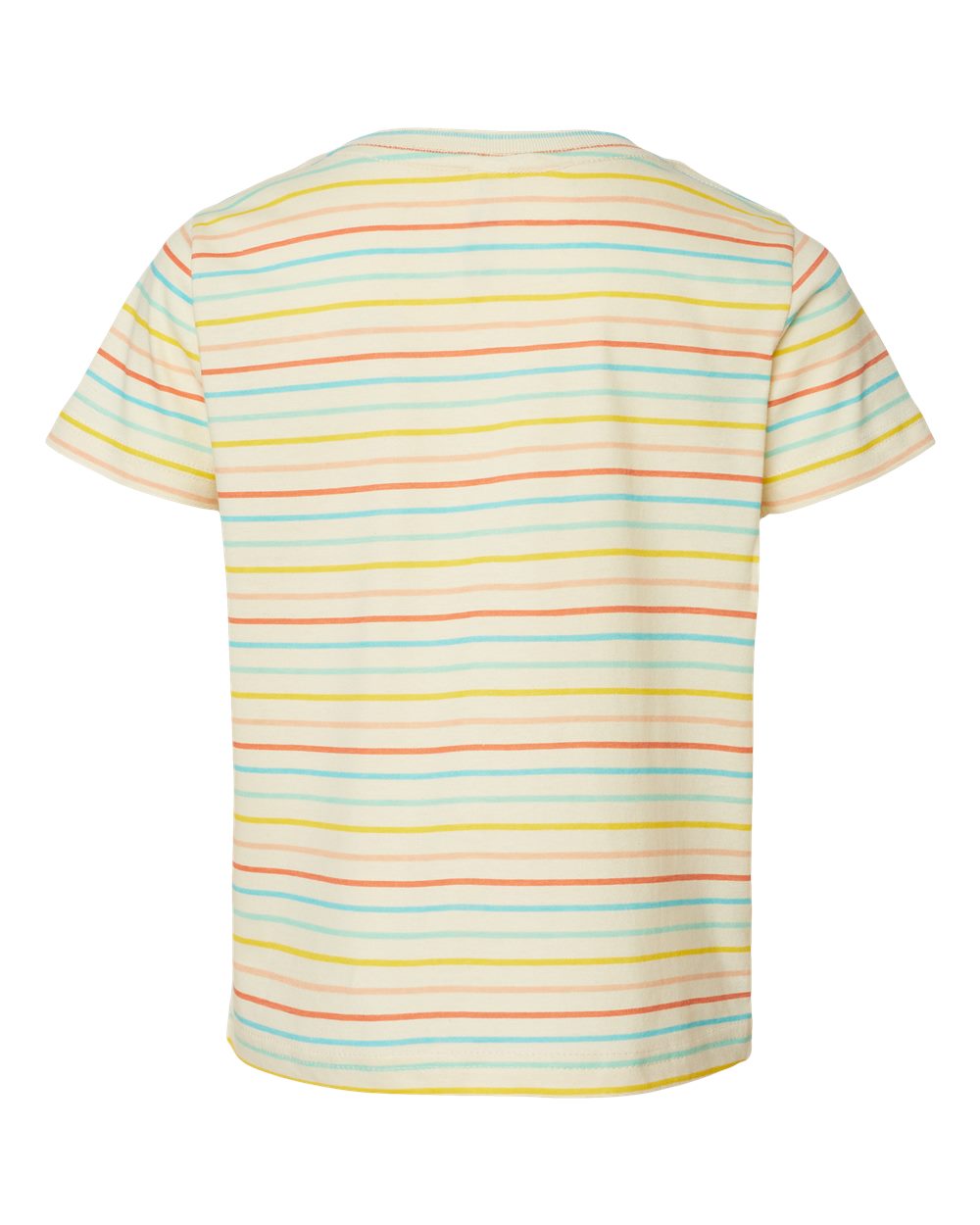 Rear View of Sunkissed Stripe Toddler Fine Jersey Tee - 3321