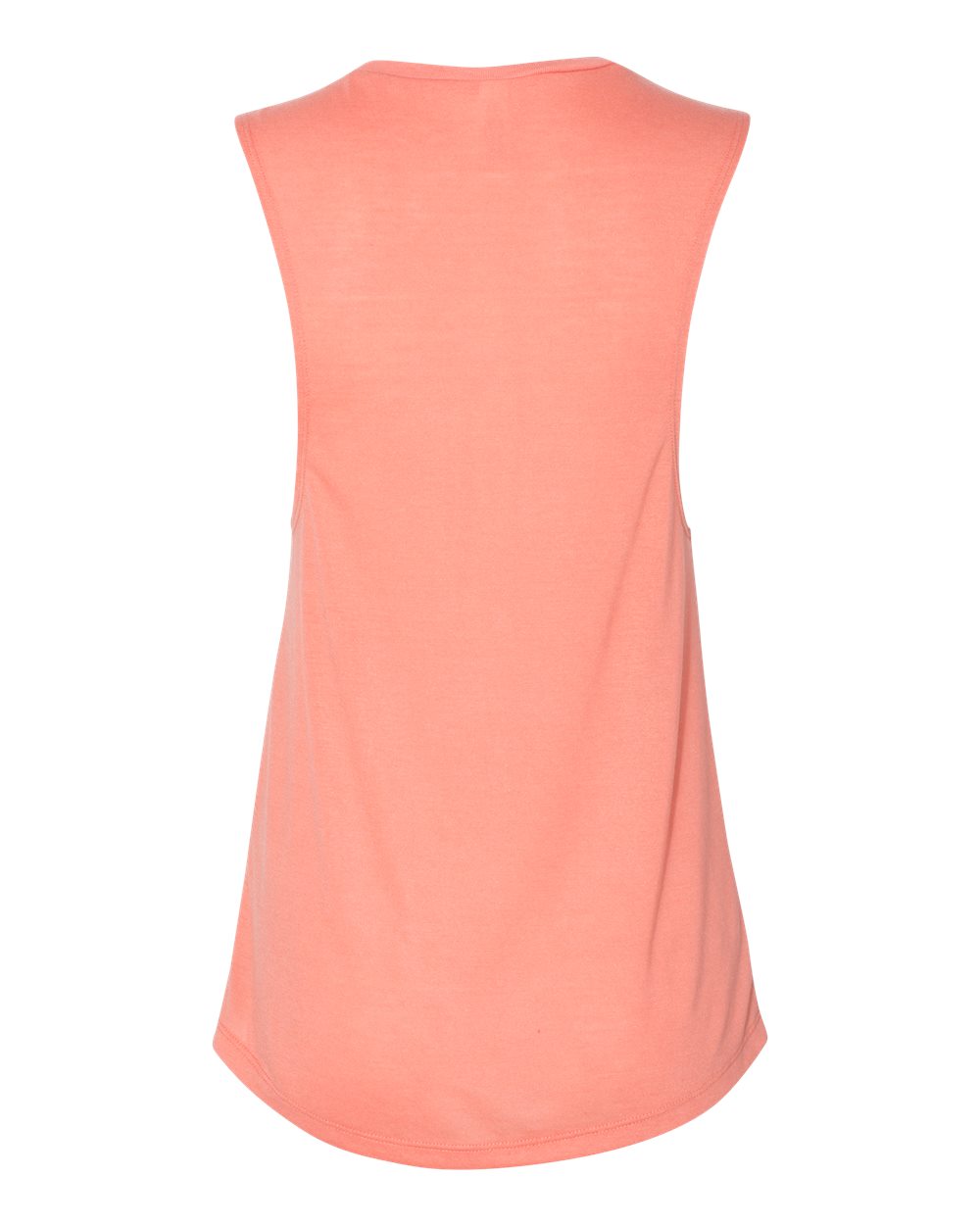 Rear View of Sunset Women's Flowy Scoop Muscle Tank - 8803