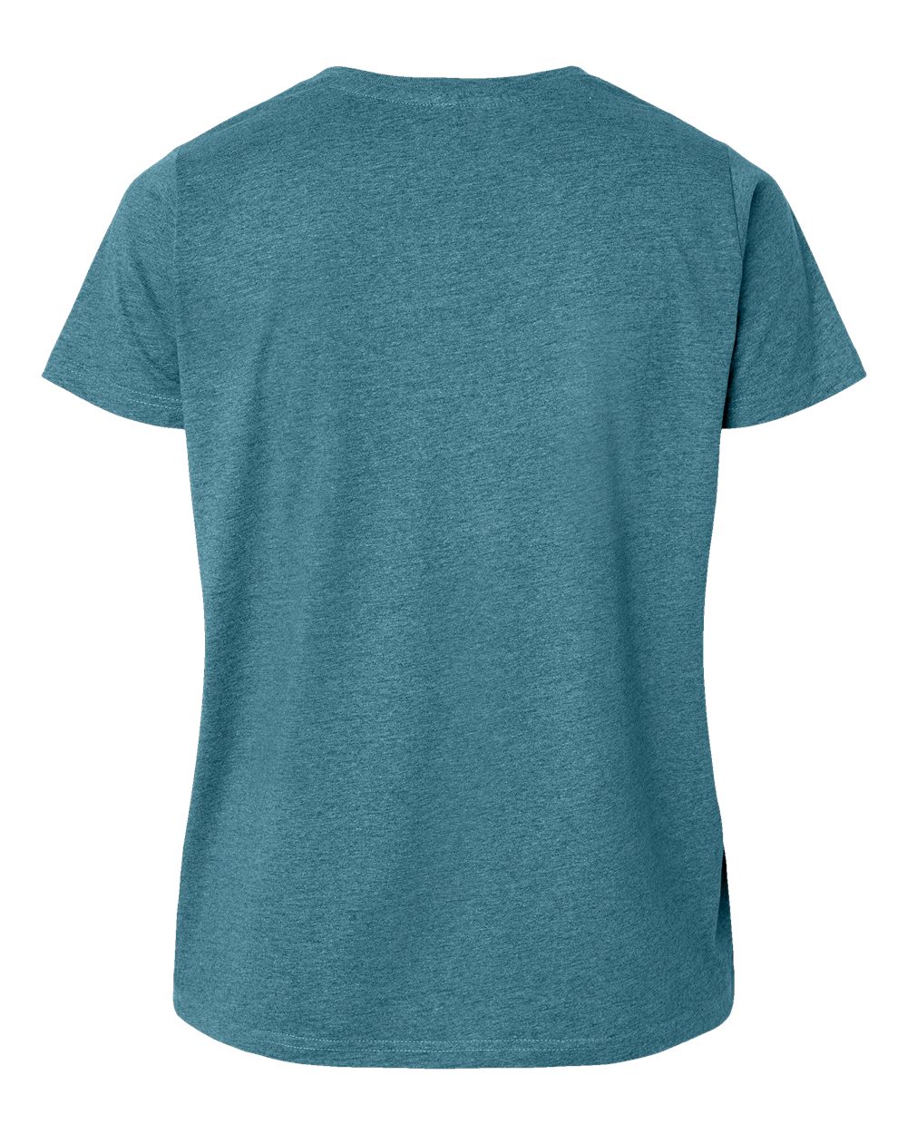 Front View of Surf Blackout Curvy Collection Women's Fine Jersey Tee - 3816
