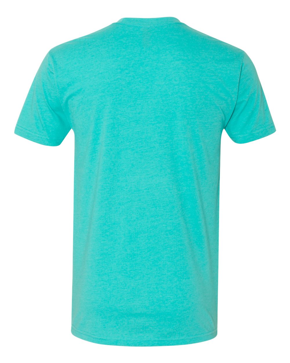 Rear View of Tahiti Blue CVC T-Shirt - 6210