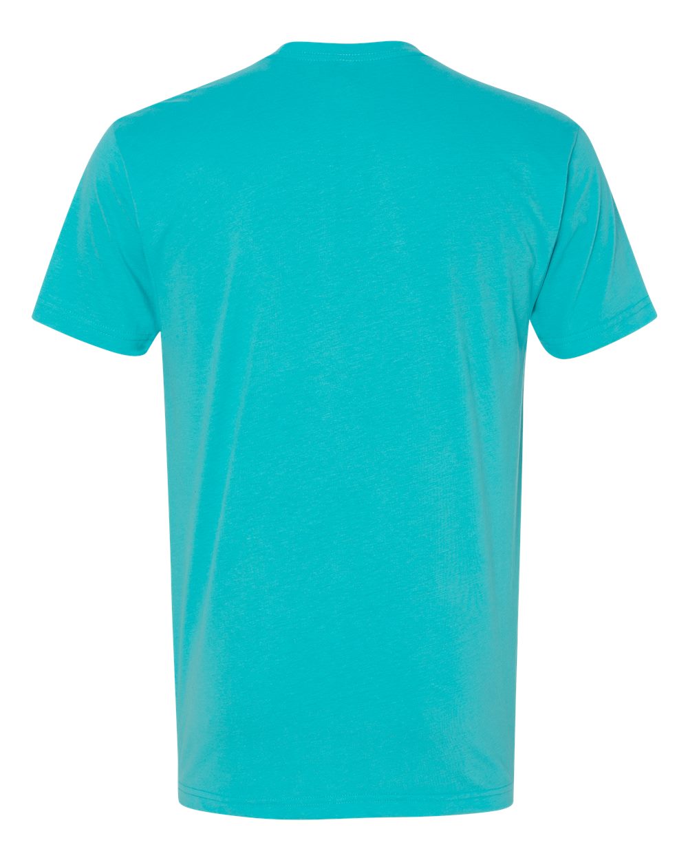 Rear View of Tahiti Blue Sueded T-Shirt - 6410
