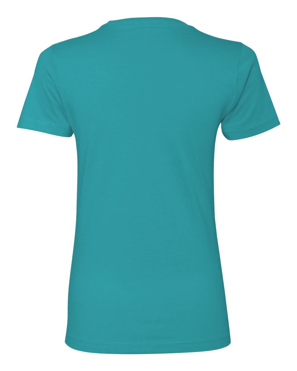 Rear View of Tahiti Blue Women’s Cotton T-Shirt - 3900