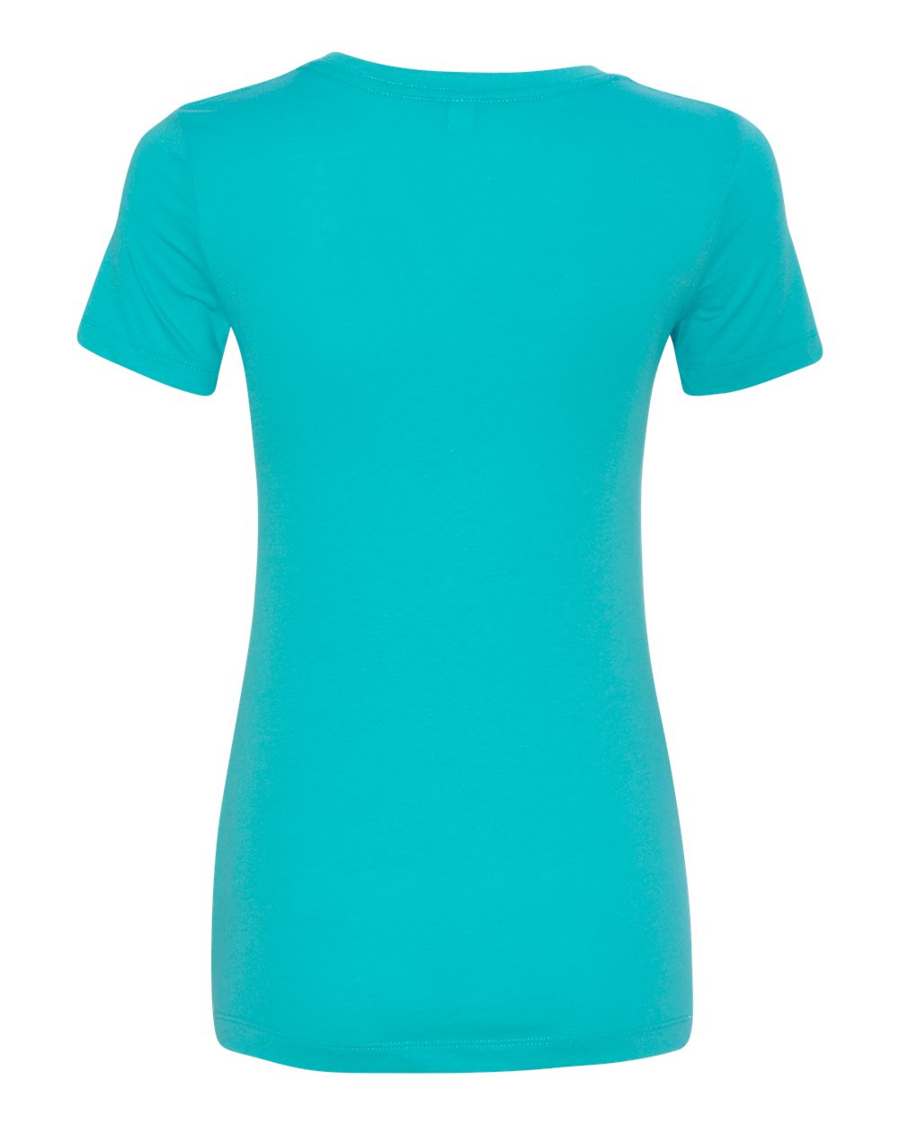 Rear View of Tahiti Blue Women's Ideal T-Shirt - 1510