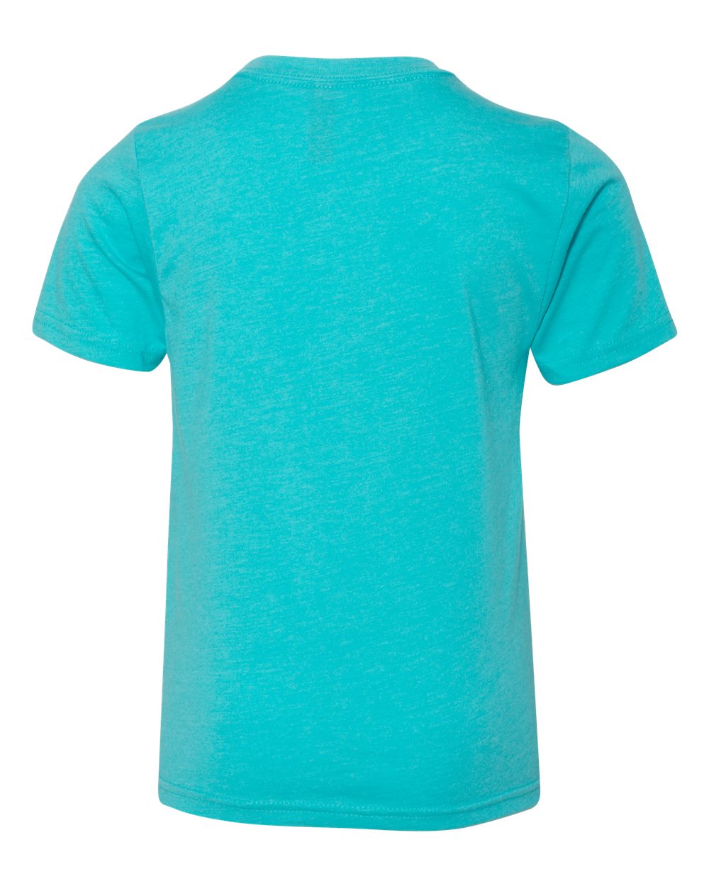 Rear View of Tahiti Blue Youth CVC T-Shirt - 3312