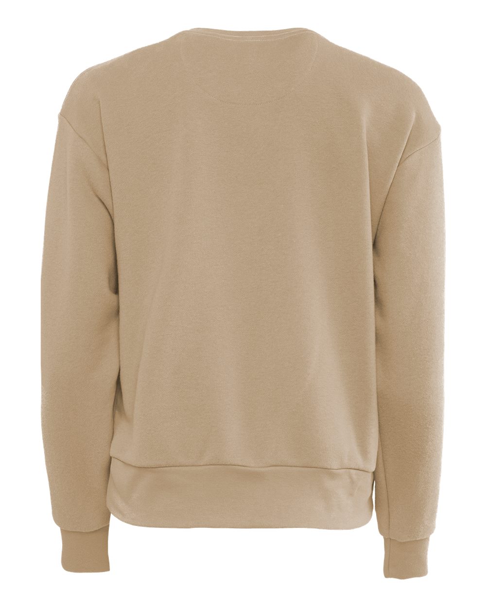 Rear View of Tan Women's Laguna Sueded Sweatshirt - 9084