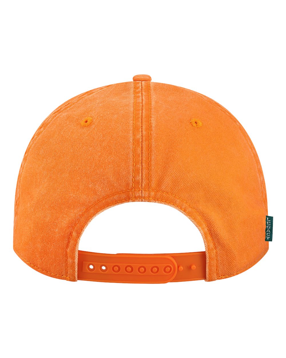 Rear View of Tangerine Orange Skully Cap - SKULLY