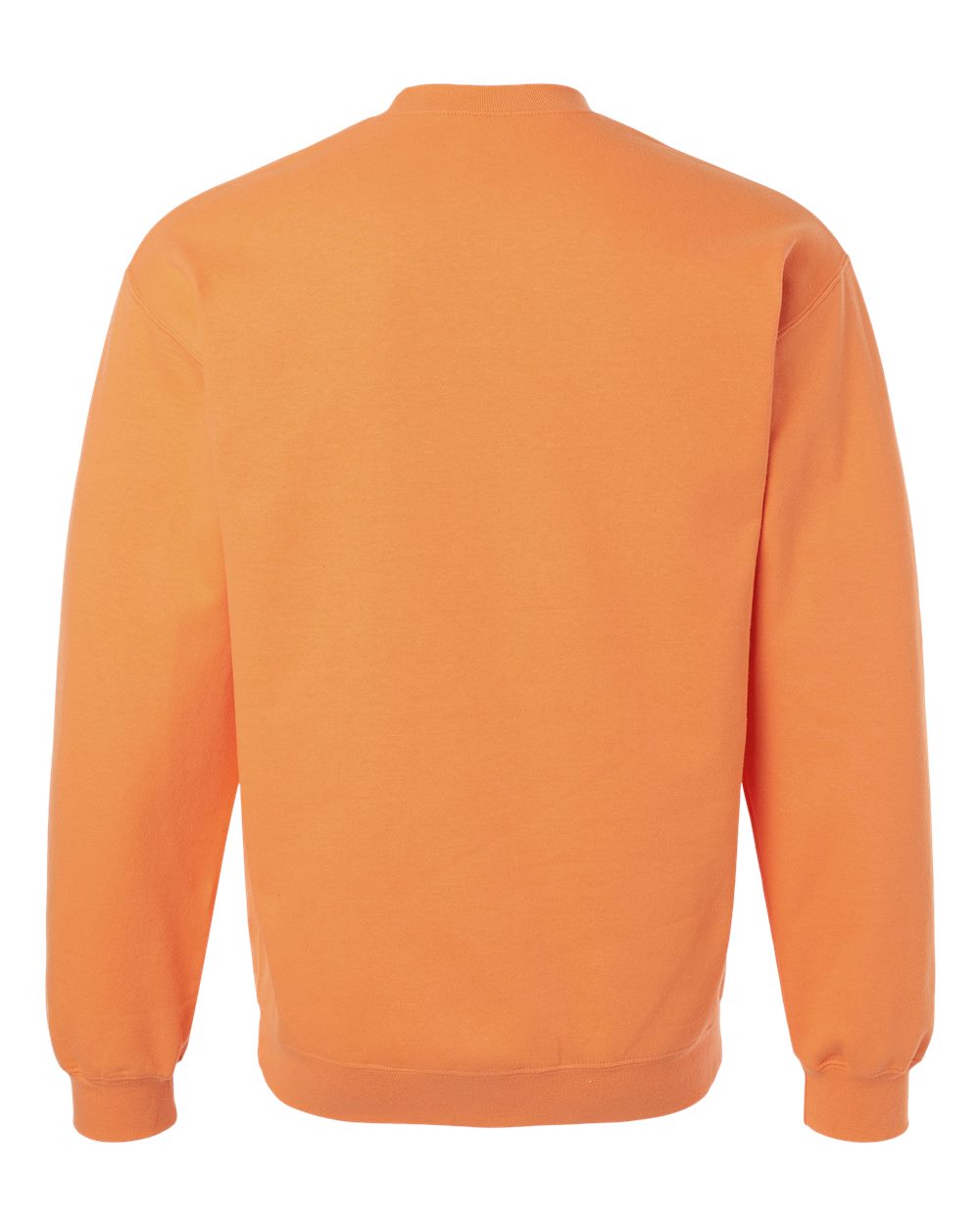 Front View of Tangerine Softstyle® Midweight Crewneck Sweatshirt - SF000