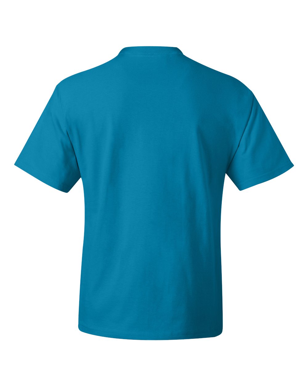 Rear View of Teal Beefy-T® T-Shirt - 5180