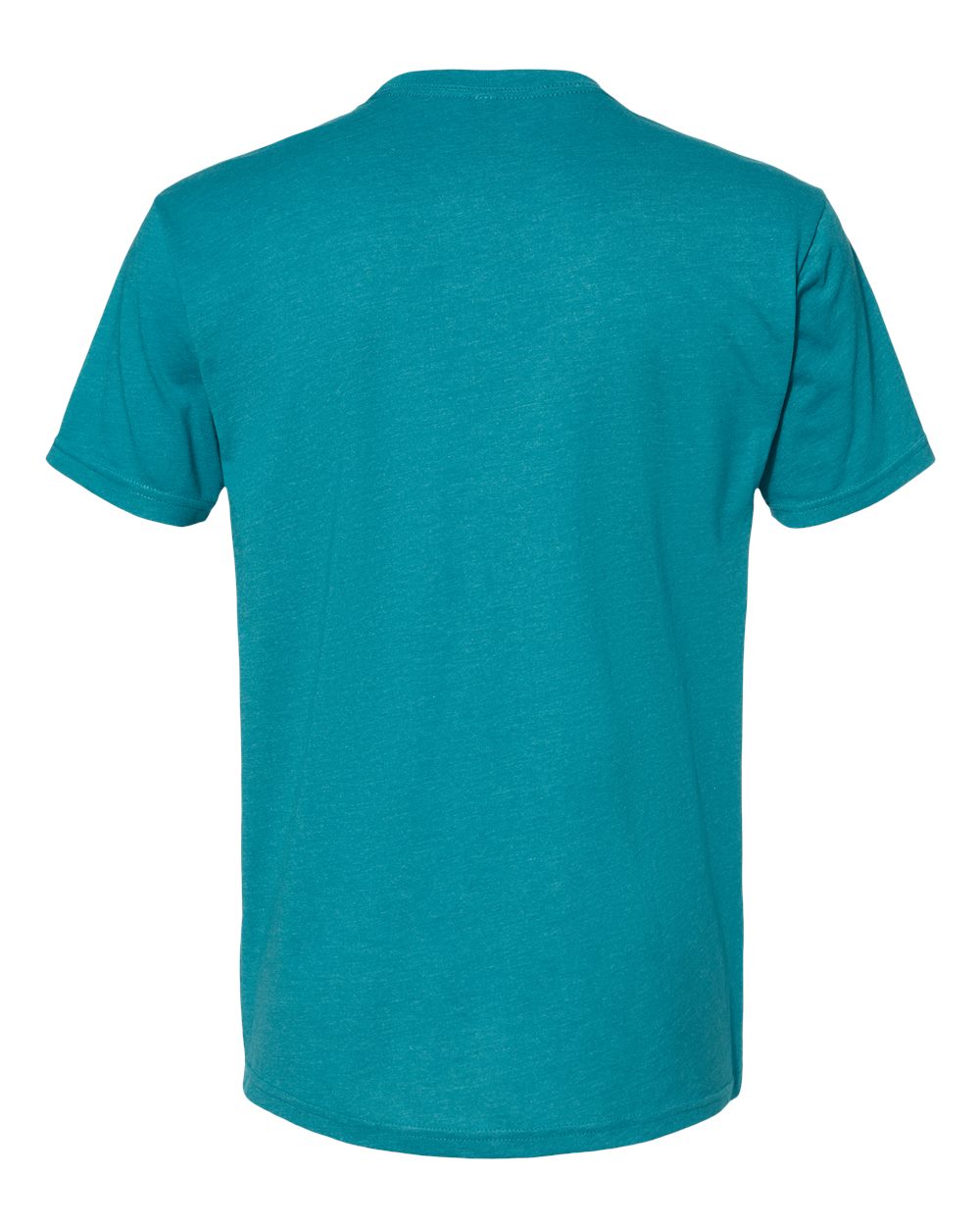Rear View of Teal CVC T-Shirt - 6210