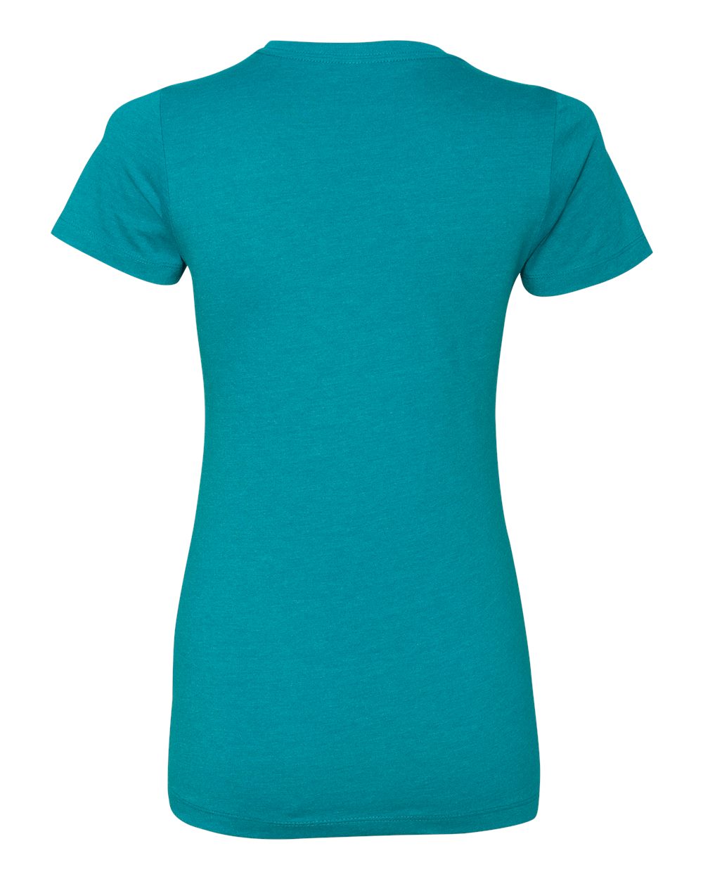 Rear View of Teal Women’s CVC T-Shirt - 6610