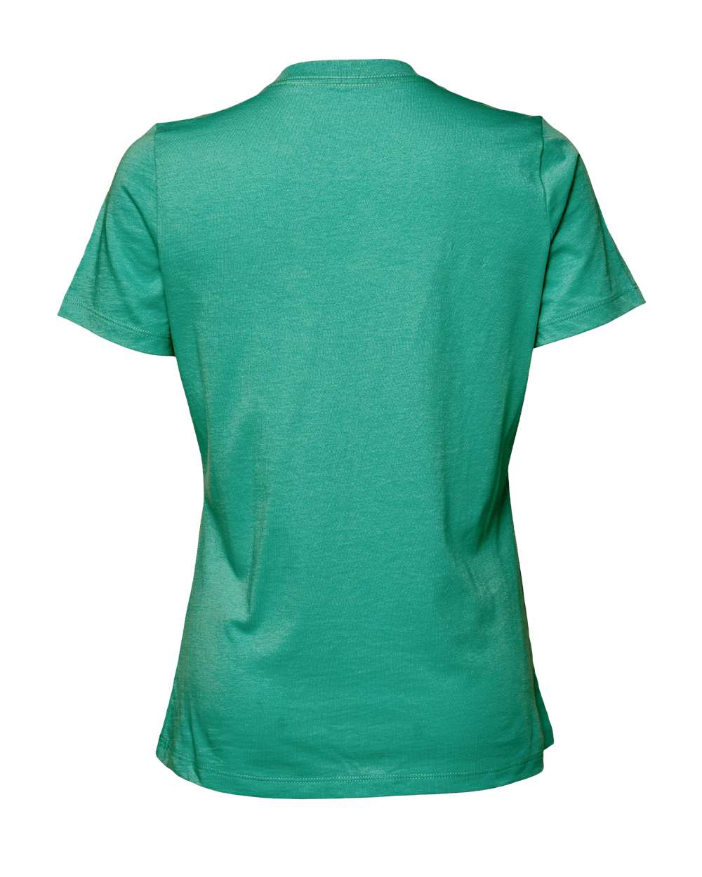 Rear View of Teal Women’s Relaxed Jersey Tee - 6400