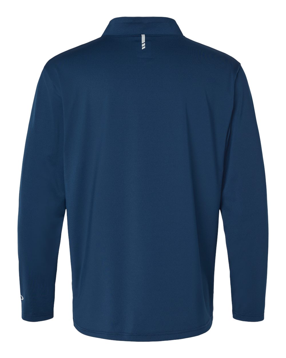 Rear View of Team Navy Team Issue Podium Quarter-Zip Pullover - FOA402997