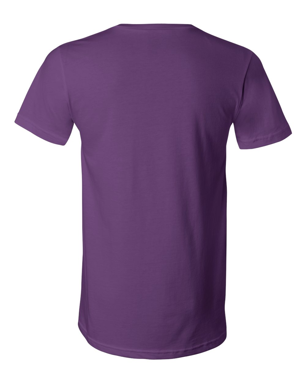 Rear View of Team Purple Jersey V-Neck Tee - 3005