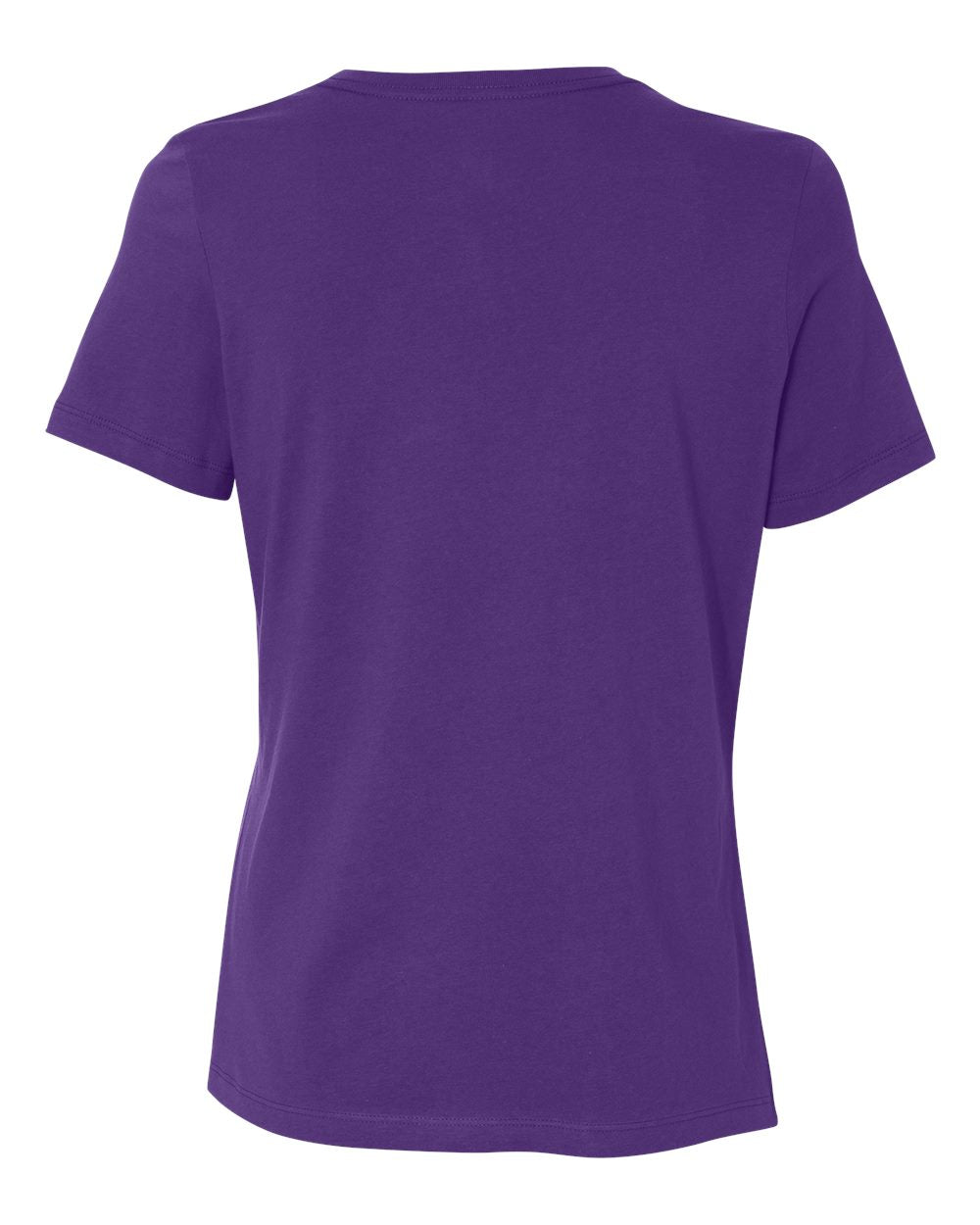 Rear View of Team Purple Women’s Relaxed Jersey Tee - 6400