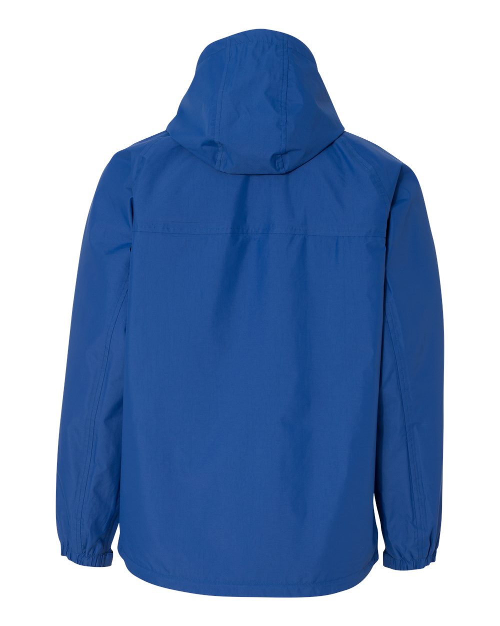 Rear View of Tech Blue Torrent Waterproof Hooded Jacket - 5335