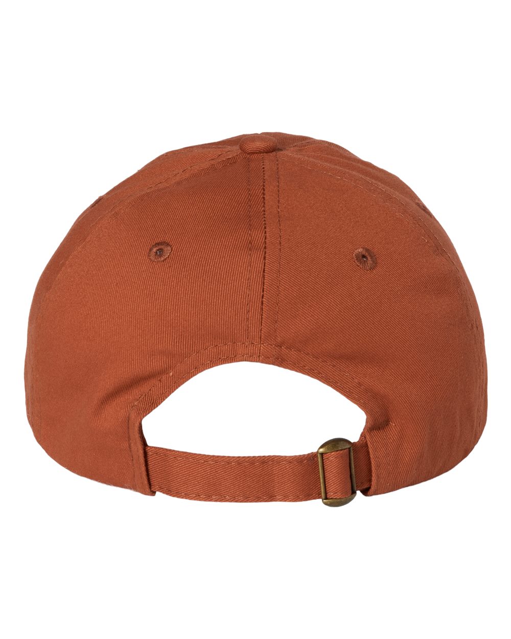 Rear View of Texas Orange Bio-Washed Classic Dad Hat - VC300A