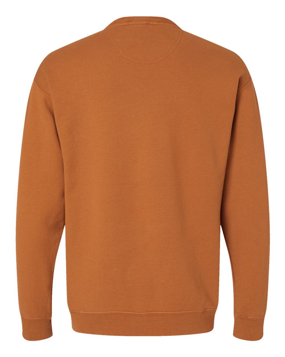 Rear View of Texas Orange Garment-Dyed Crewneck Sweatshirt - GDH400