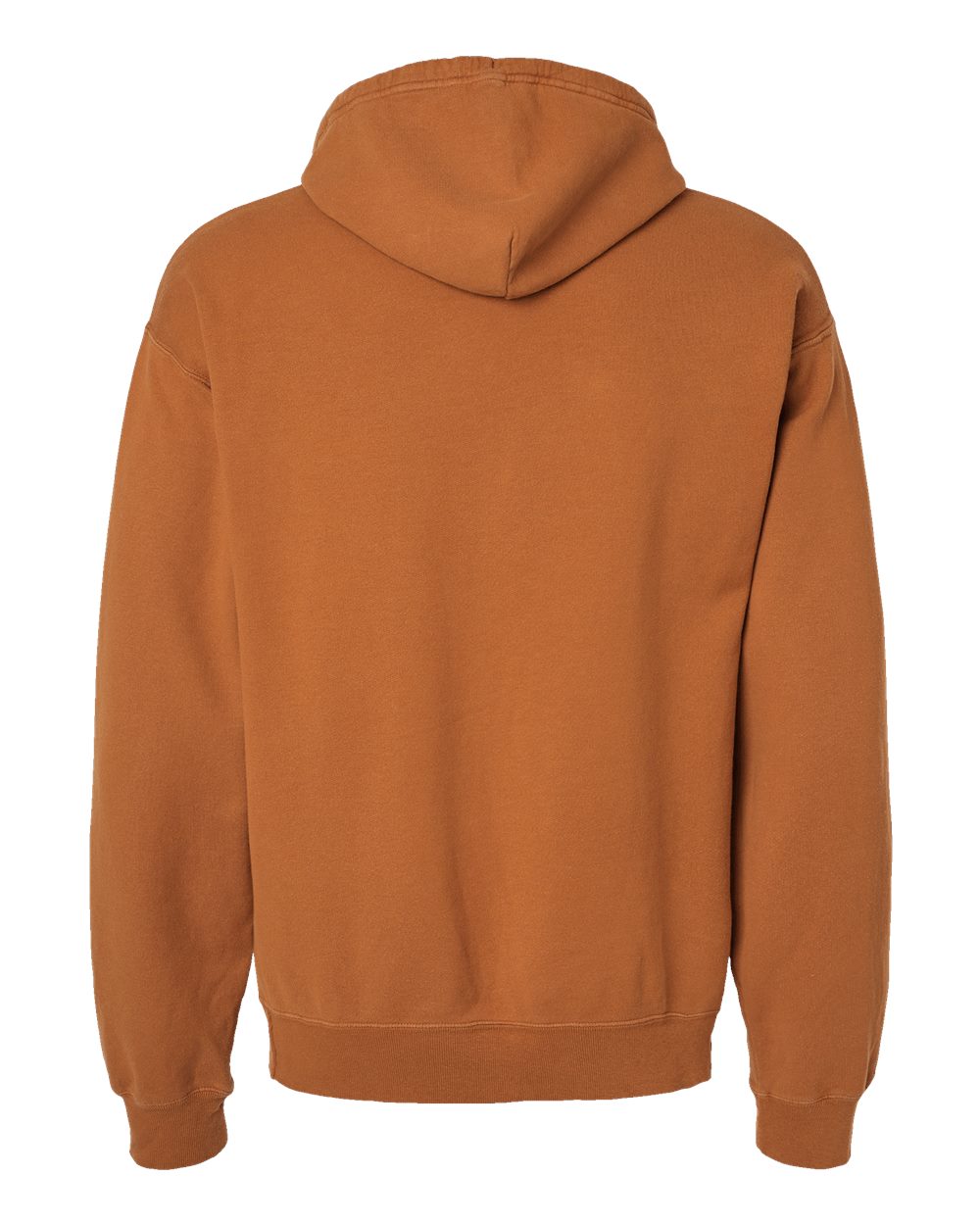 Rear View of Texas Orange Garment-Dyed Hooded Sweatshirt - GDH450