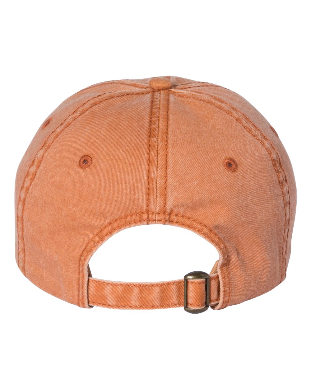Rear View of Texas Orange Pigment-Dyed Cap - SP500