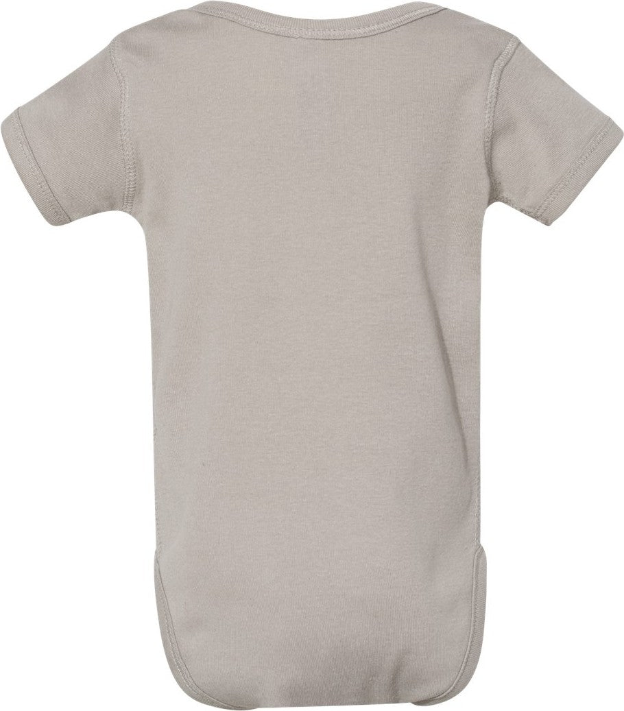 Rear View of Titanium Infant Baby Rib Bodysuit - 4400
