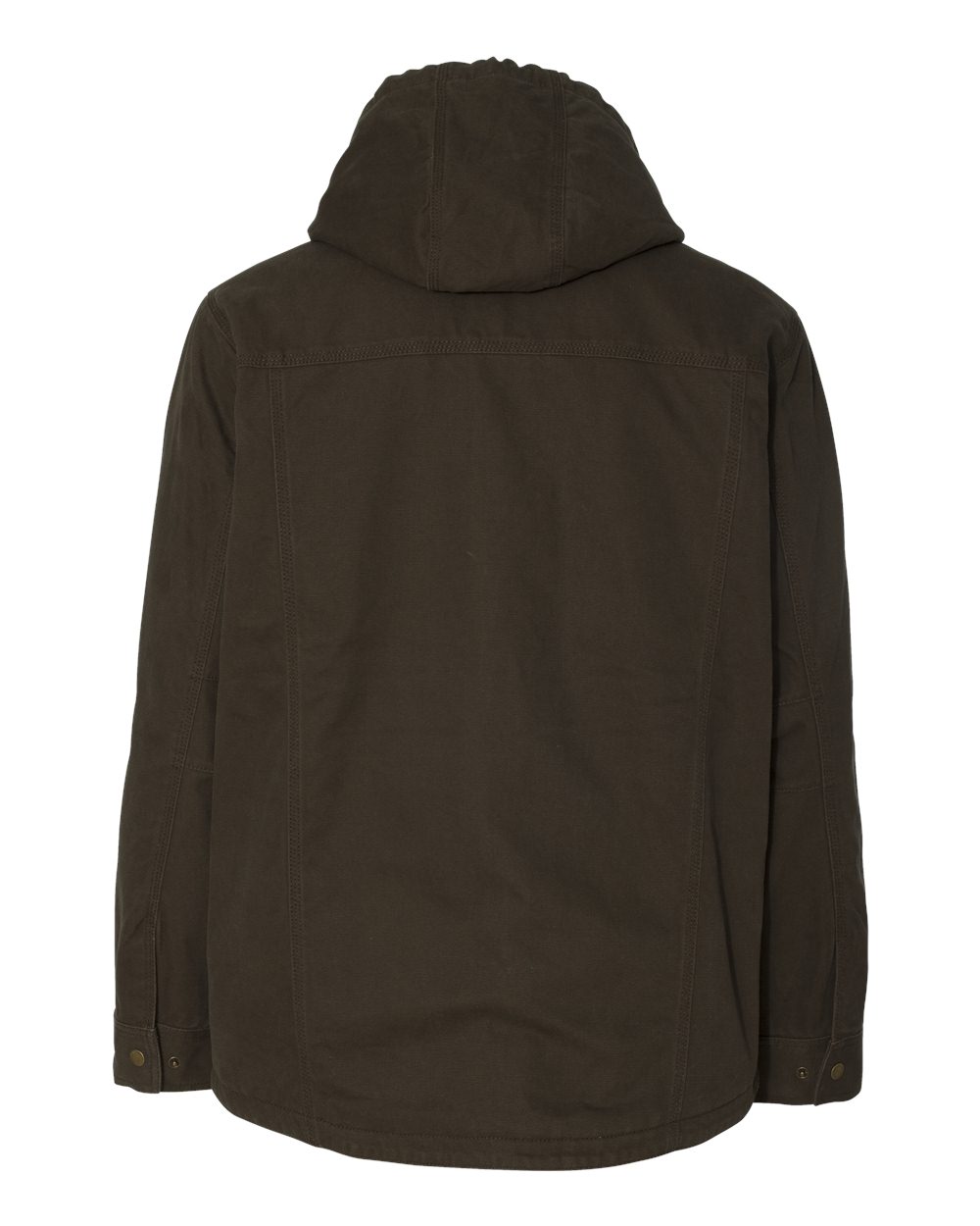Rear View of Tobacco Laredo Boulder Cloth™ Canvas Jacket with Thermal Lining - 5090