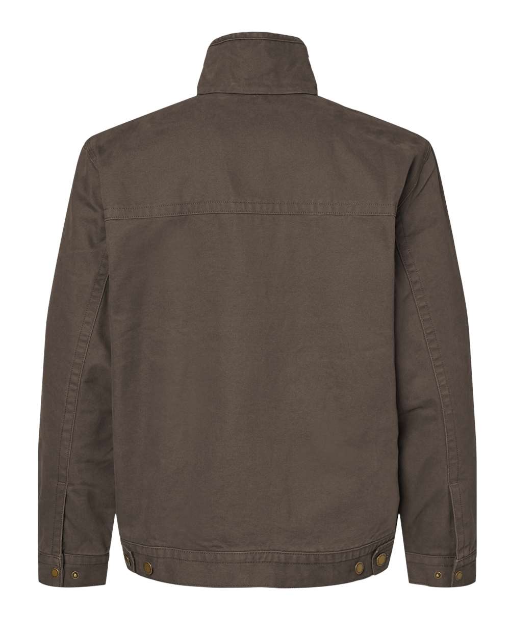 Rear View of Tobacco Maverick Boulder Cloth™ Jacket with Blanket Lining - 5028