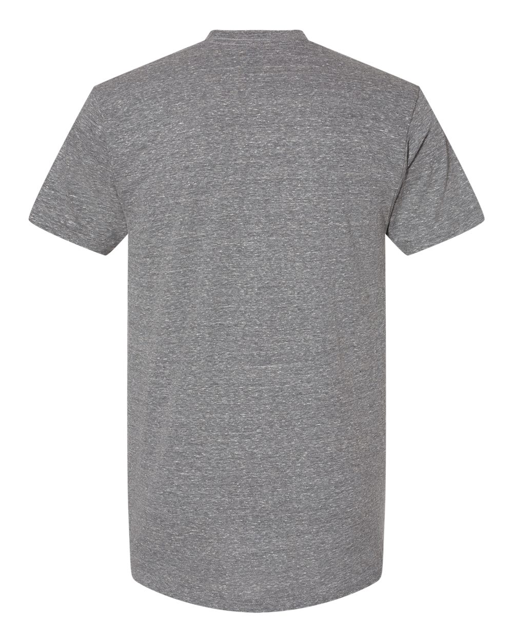 Rear View of Tri Athletic Grey USA-Made Triblend T-Shirt - 5710