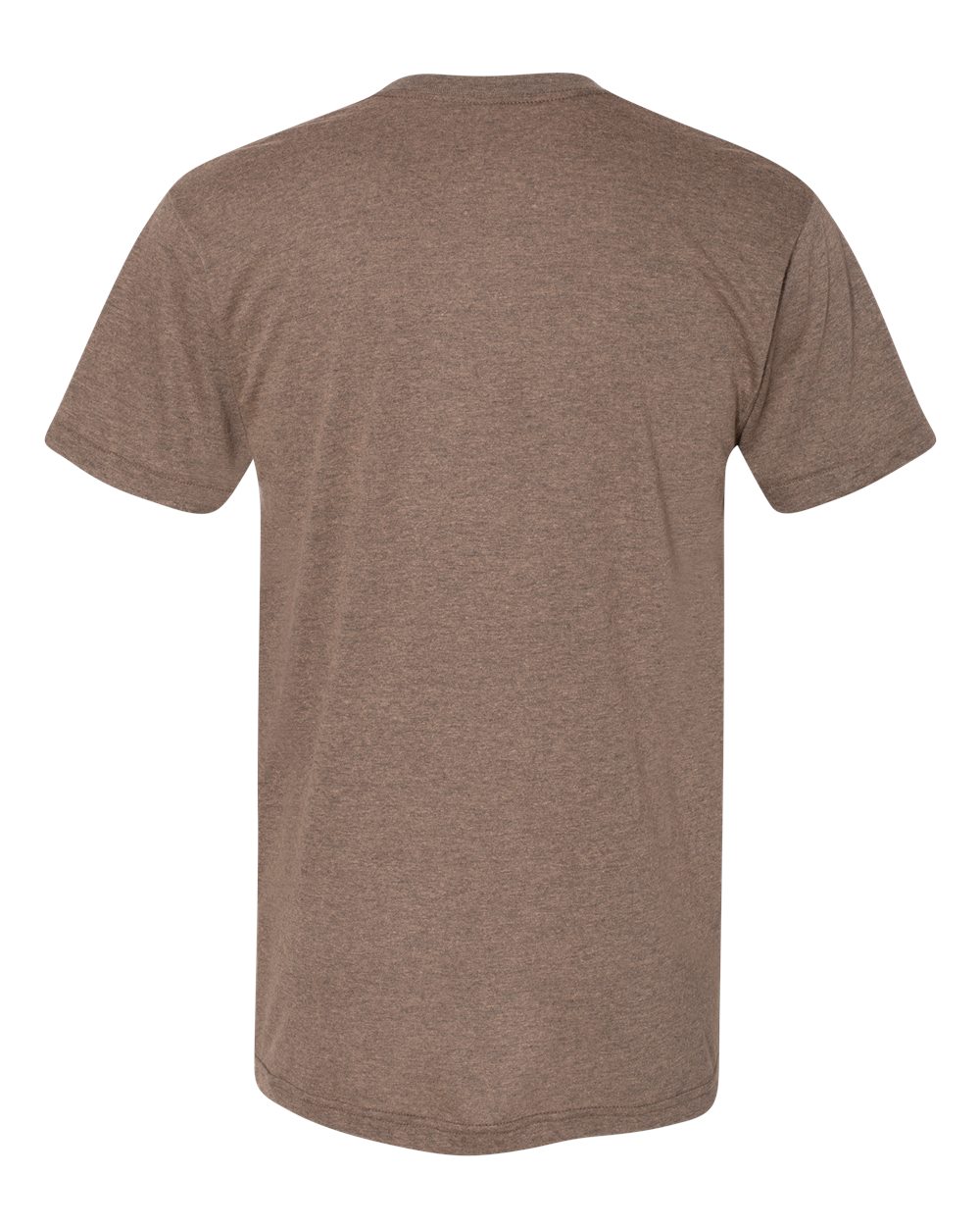 Rear View of Tri-Coffee USA-Made Triblend Track Tee - TR401USA