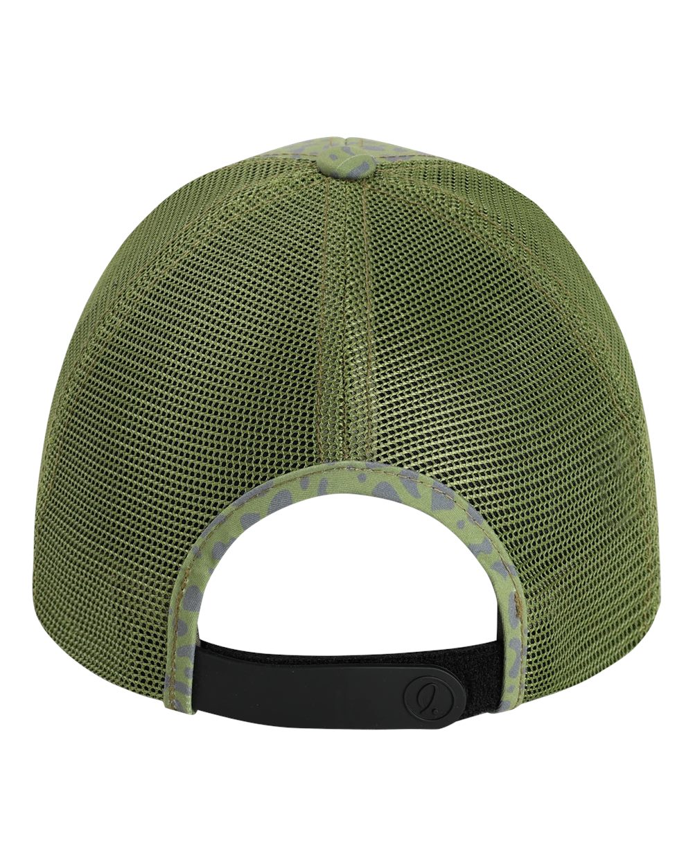 Rear View of Trout Olive The Passenger Side Cap - 4074