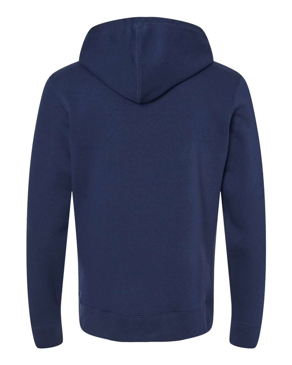 Rear View of True Navy BTB Fleece Hooded Sweatshirt - 8720