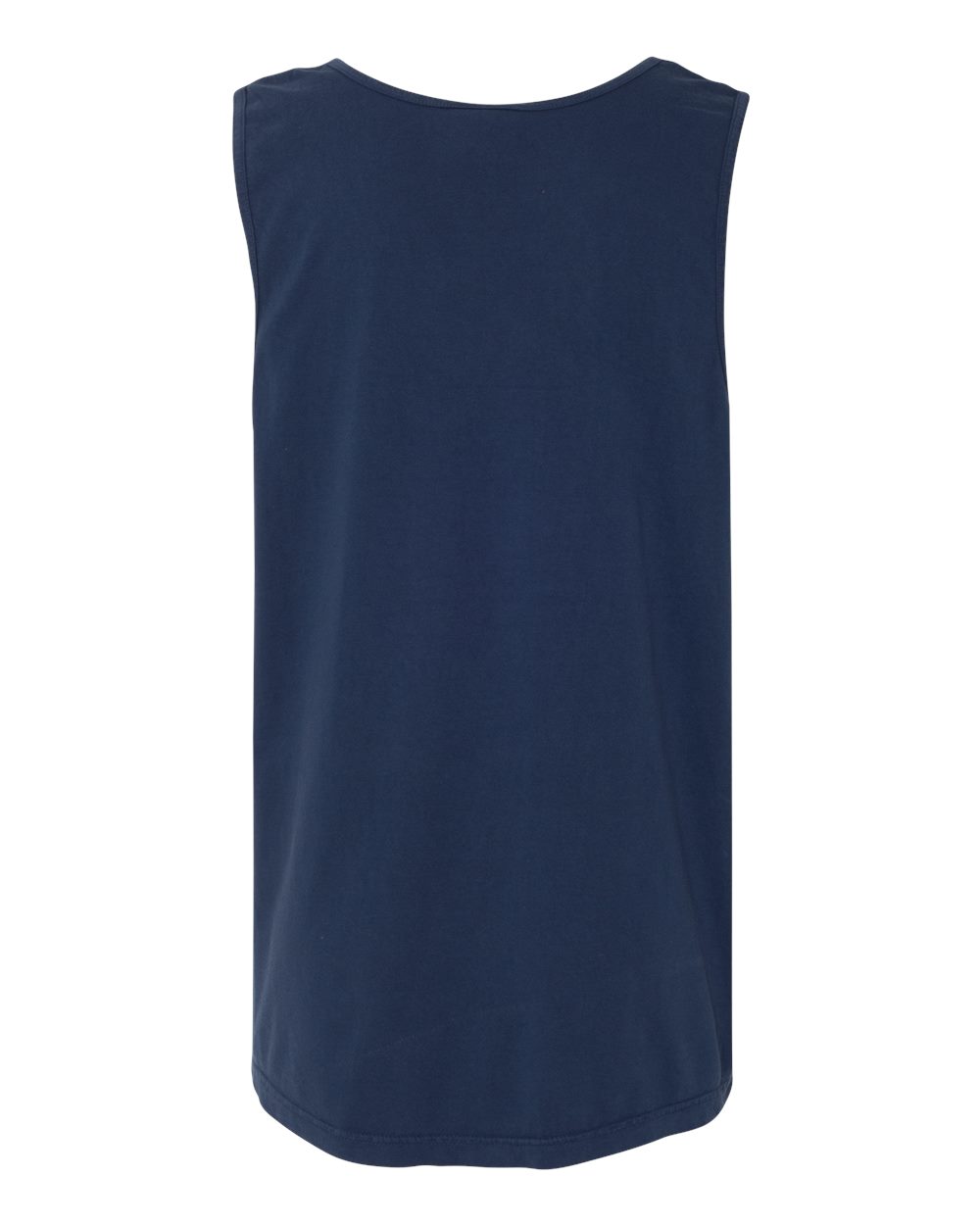 Rear View of True Navy Garment-Dyed Heavyweight Tank Top - 9360