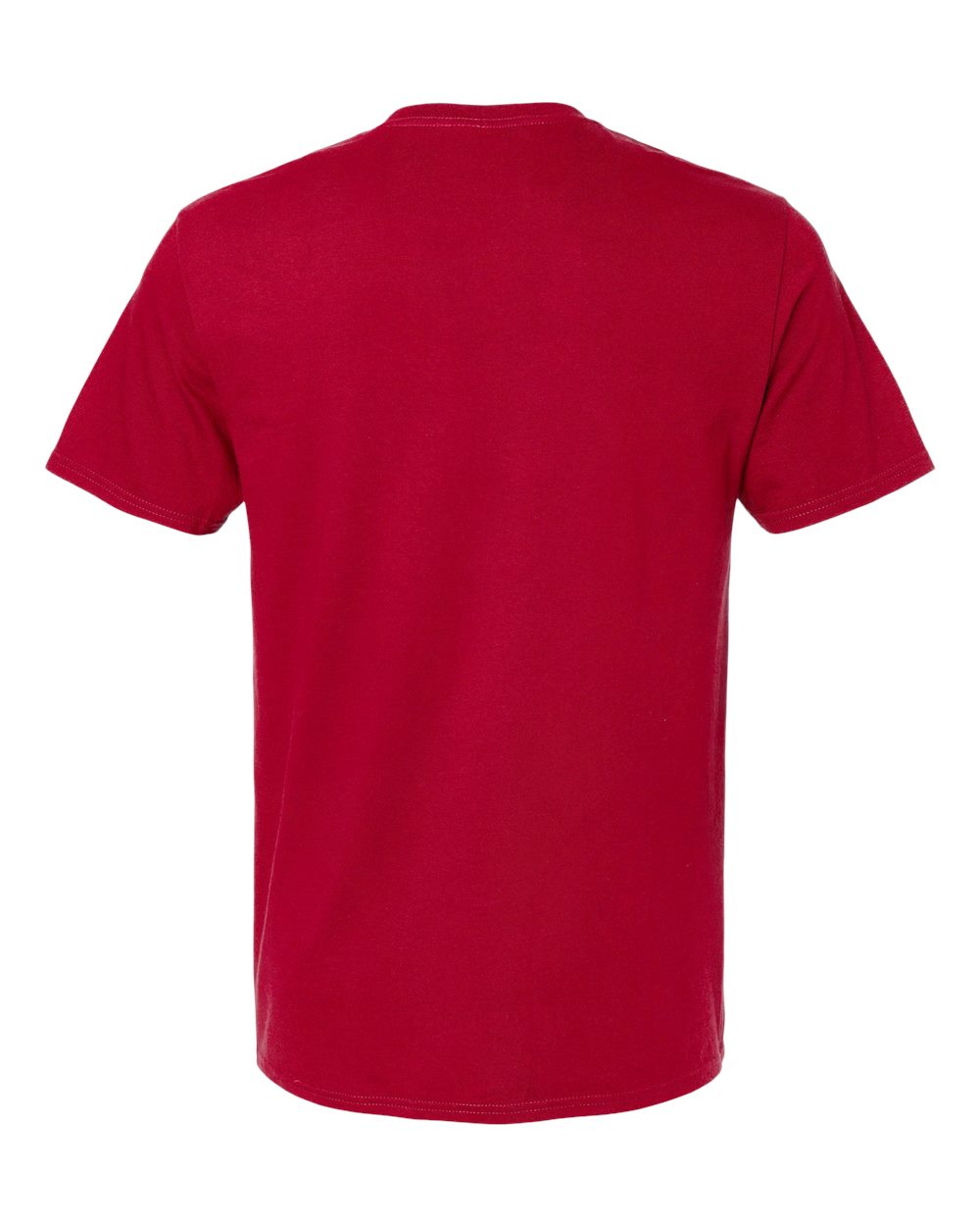 Rear View of True Red Premium Cotton T-Shirt - 570MR