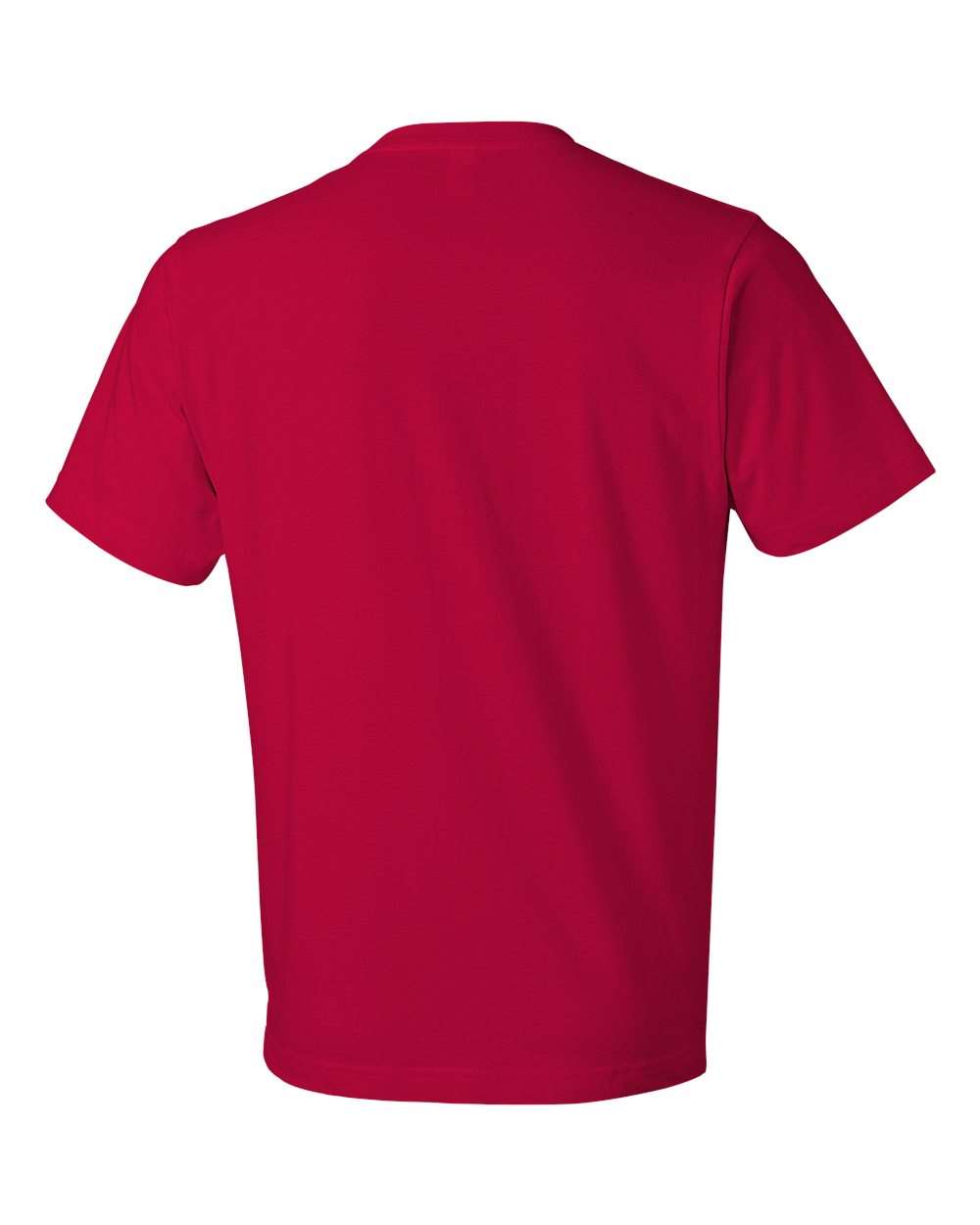 Rear View of True Red Softstyle® Lightweight T-Shirt - 980