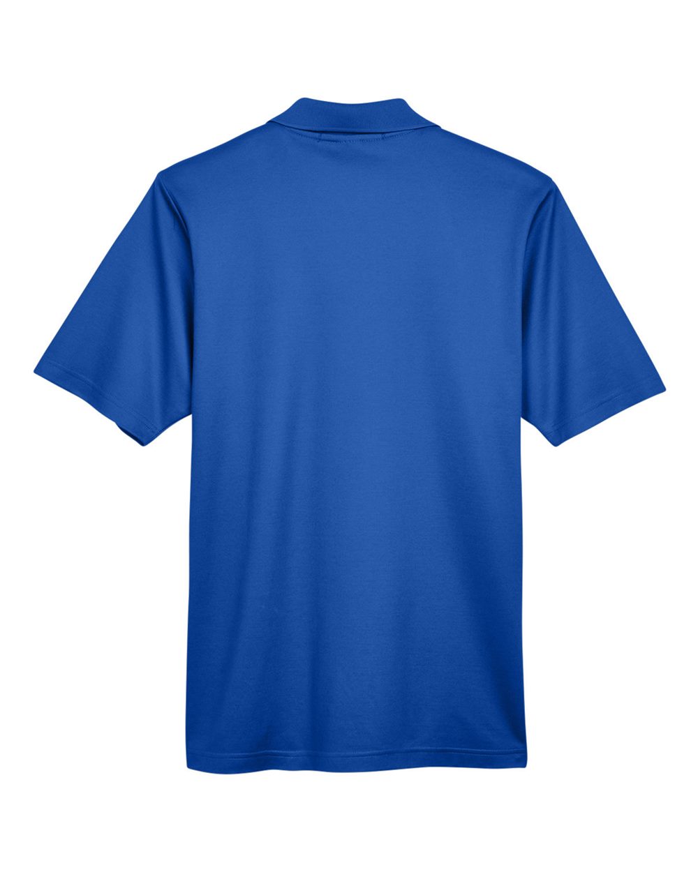 Rear View of True Royal Men's CrownLux Performance® Tall Plaited Polo - DG20T