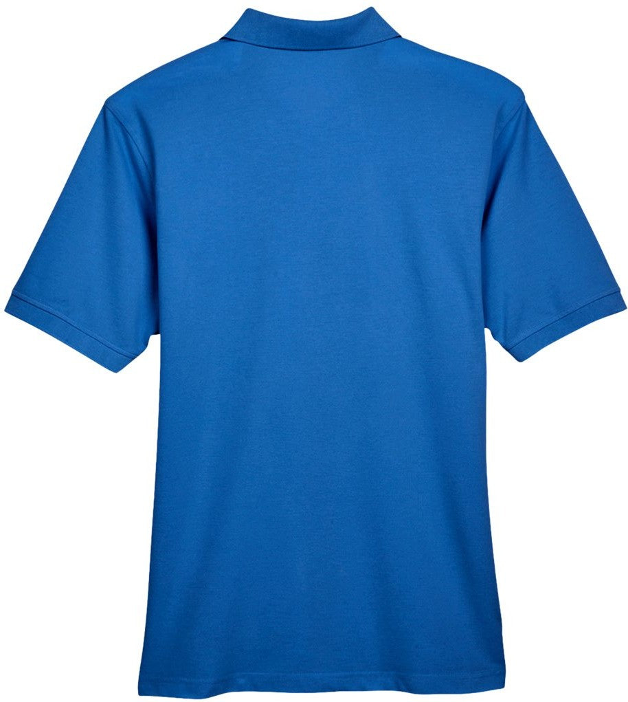 Rear View of True Royal Men's Easy Blend™ Polo - M265