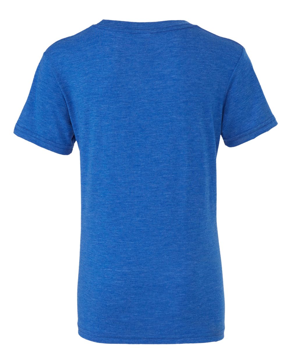 Rear View of True Royal Triblend Triblend Tee - 3413