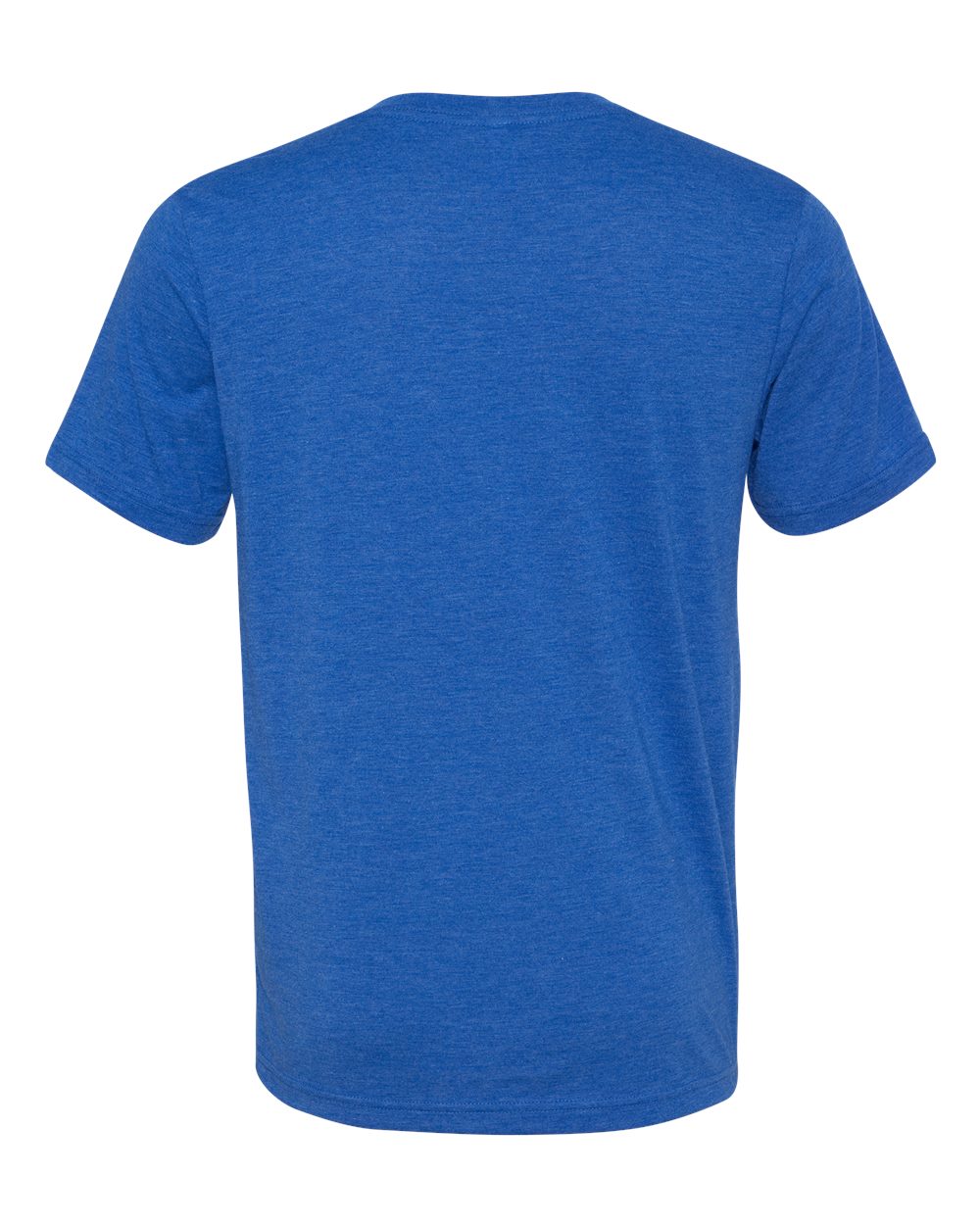 Rear View of True Royal Triblend Triblend V-Neck Short Sleeve Tee - 3415