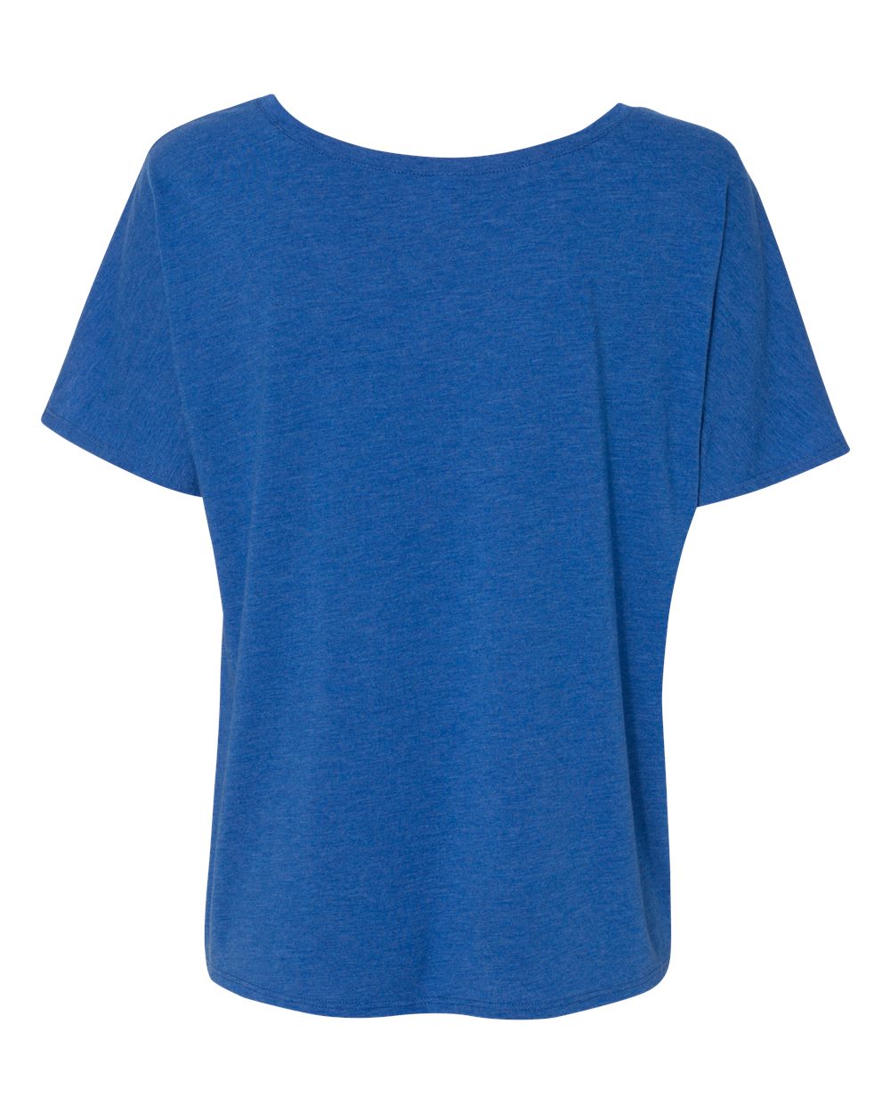 Rear View of True Royal Triblend Women’s Slouchy Tee - 8816