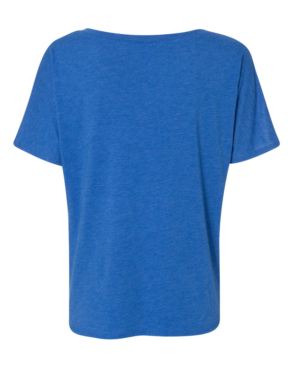 Rear View of True Royal Triblend Women’s Slouchy V-Neck Tee - 8815