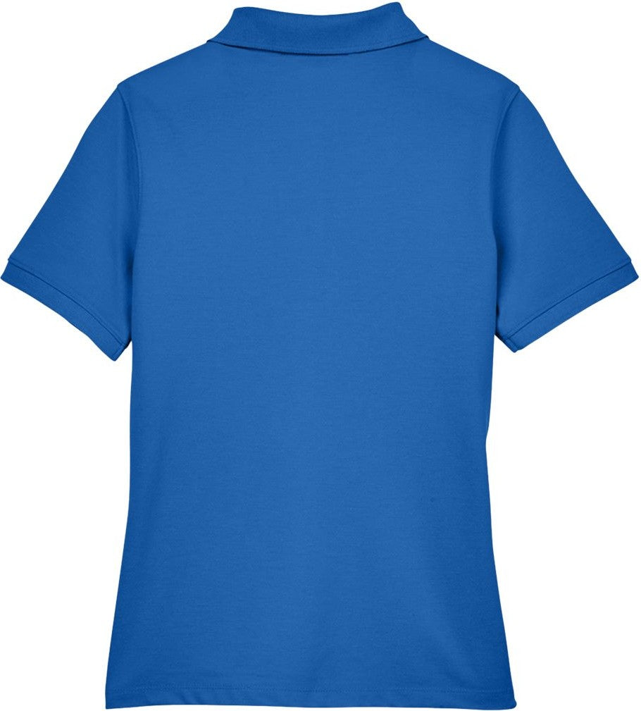 Rear View of True Royal Women's Easy Blend Polo - M265W