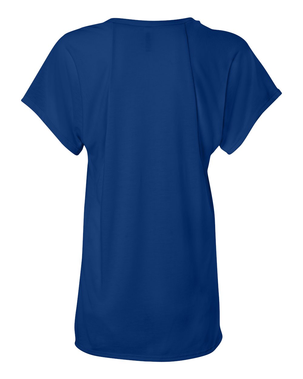 Rear View of True Royal Women’s Flowy Raglan Tee - 8801