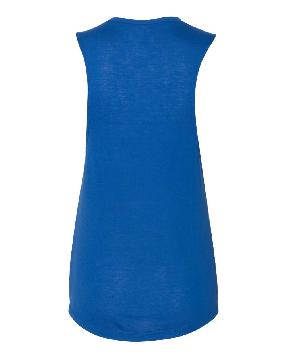 Rear View of True Royal Women's Flowy Scoop Muscle Tank - 8803