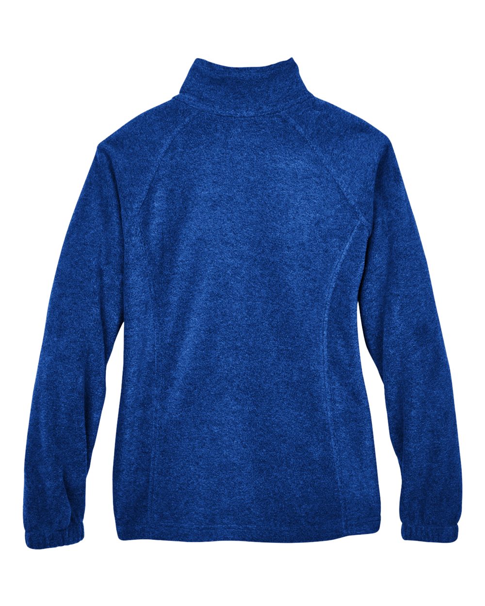 Rear View of True Royal Women's Full-Zip Fleece - M990W